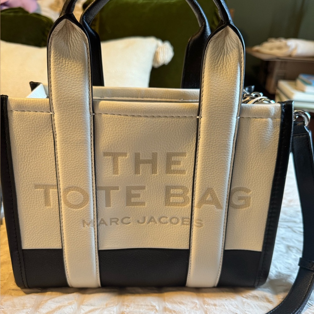 Marc Jacobs Color-Blocked (Ivory Multi) The Tote Bag